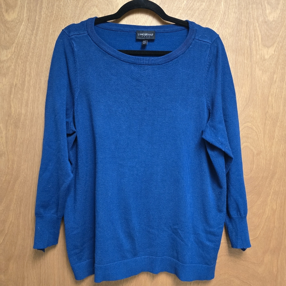 🟦 Lane Bryant Ruffle Cuff Sweater
